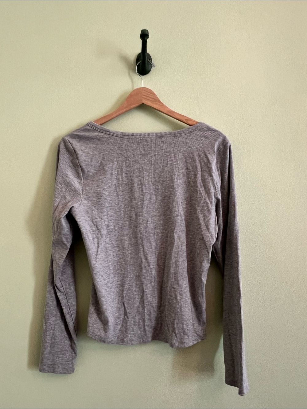 Athleta Signature Rib Square Neck Top, Large - Picture 3 of 4